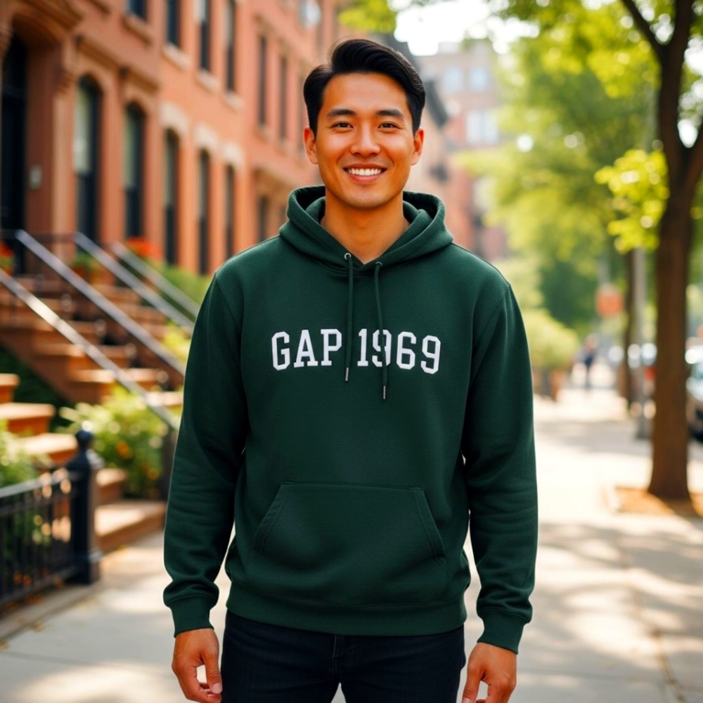 GAP 1969 Forest Green Hoodie